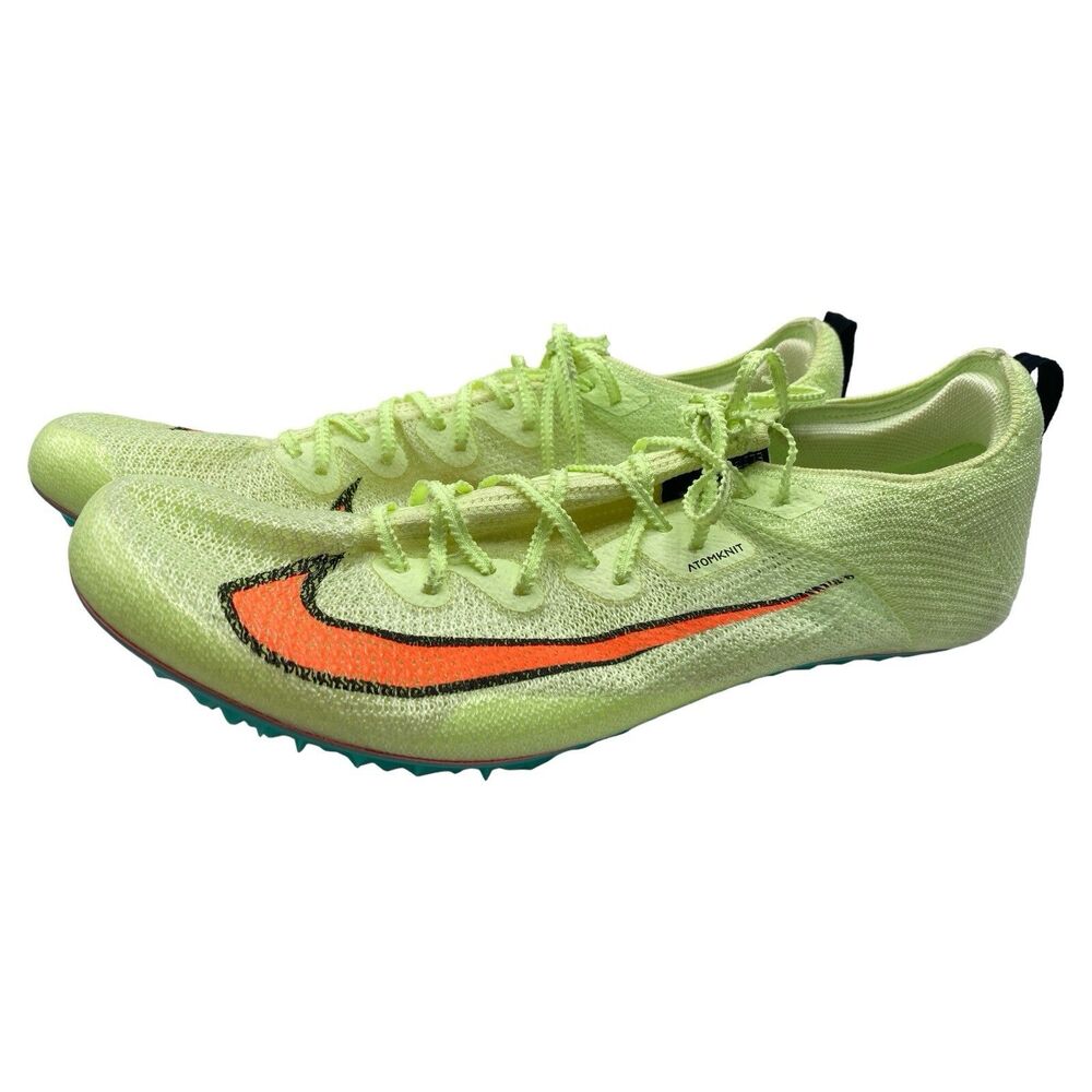 NIKE ZOOM SUPERFLY ELITE 2 Sprinting Spikes CD4382-700 “Barley Volt” Mens 14